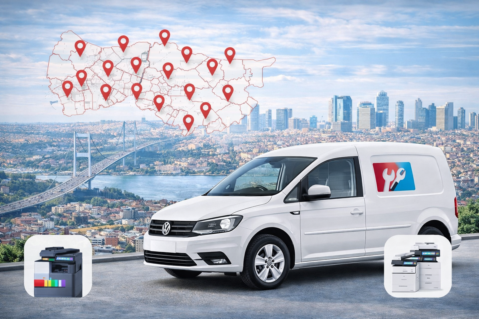 İstanbul Geniş Hizmet Ağı: Tüm İlçelere Fotokopi Servisi ve Kiralama